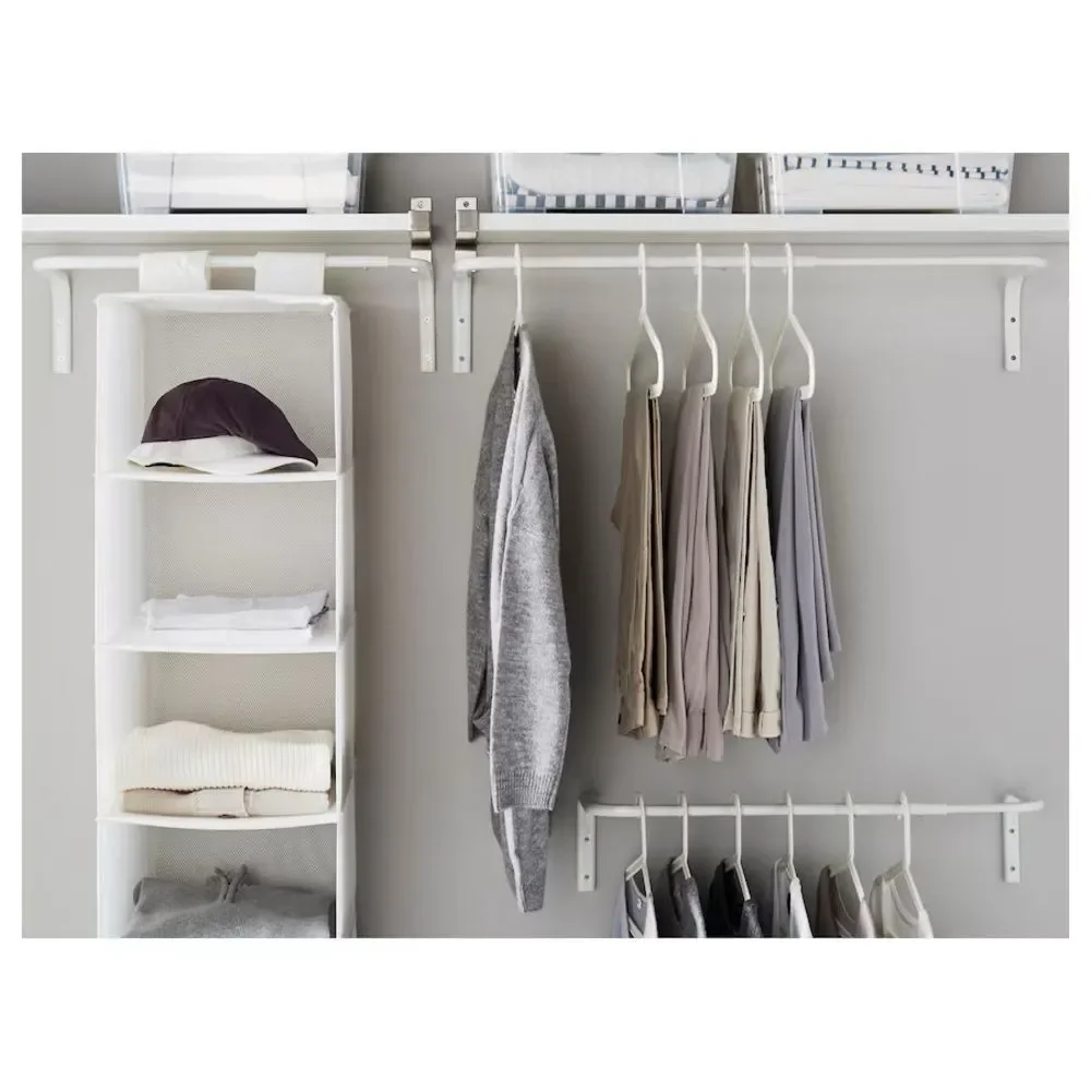 NWT IKEA MULIG White Clothes Bar (23 5/8 -35 3/8